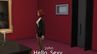 Mega Sims- Cheating wifey gangbanged at new job (Sims four)