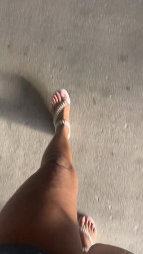 White sandal foot freak