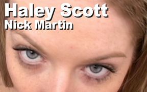 Haley Scott & Nick Martin Strip Suck Fingered Facial