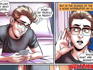 Nerd Studhorse Hentai: 3 Chicks banging jointly!