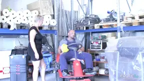 Hot mature colleague seduces coworker for intense office sex