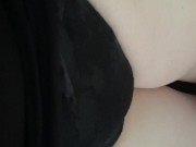 A Hotwifes Sissy Cuckold In Black Nightie And Panties