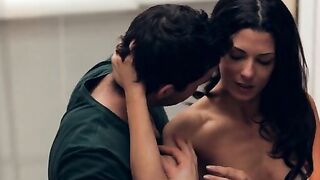 Sultry and Cutie, Alexa Tomas admires her slender body in its bra and g-string that are super sexy for the seduction