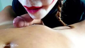 Halloween, IT is addicted to cock and cum, she "swallows everything" 2-3