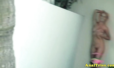 Anal first timer girlfriend in anal play