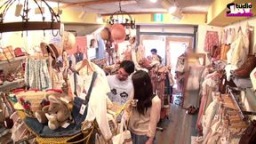 Risky Thrill, Bold Encounter with a Charming Shop Assistant After a Risky Moment - Scene1