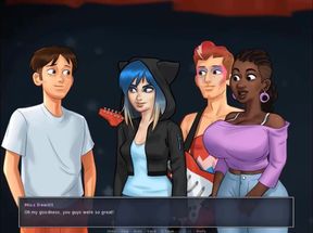 Summertime saga part 214 - black music teacher sucks