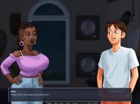 Summertime saga part 214 - black music teacher sucks