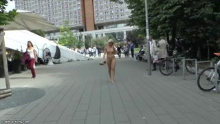 Blonde Teen Paris Naked On Public Streets