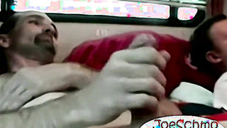 Straight dudes jerks and suck each others cock on sixtynine