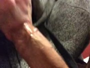 Sucking my cock lil I drool cum
