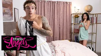 Jayden Marcos pounds sexy trans in bedroom with deep anal and cumshots