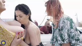 Mommas Enjoy Wild Lesbian Fun Outdoor