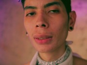 Skinny Twink Magic C Jerking His Big Cock And Playing With His Lots Of Precum And Thick Cum Load