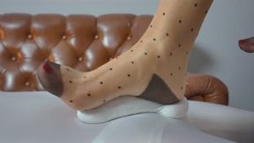 Teacher Sophia Tolds The Student To Stay After Class Because He Was Looking At Her Legs - RHT Dots Stockings - Polish Language - 4K