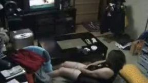 Mature chubby neighbor bitch watches porn and fingers her pussy