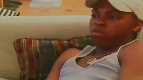 Gay black chaps make out after an orgasmic ass pounding session