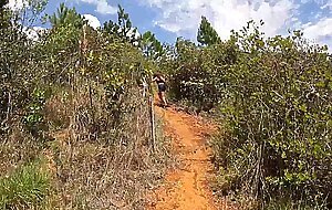 I go out to exercise with my two friends and we end up having a threesome outdoors