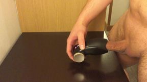Triple Cumshot in My Hotel Room Using Fun Factory Glans Vibrator