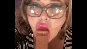 POV Deepthroat Session With A 6-Inch Dildo Face-Fucking