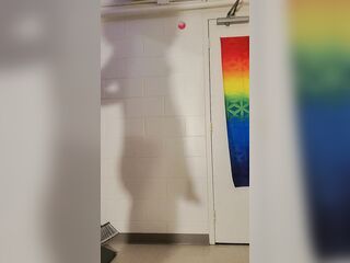 The shadow of a trans beauty masturbating