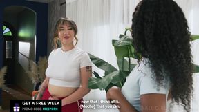 ALL GIRL MASSAGE - Complimentary Massage Leads To Passionate Interracial Lesbian Sex