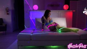 bts: sexy renee rose is ready for a hard neon party cumshot with jax!
