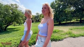 blonde babes greta foss & vera jarw get fucked by mr. texas!