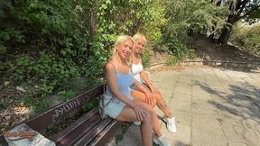 blonde babes greta foss & vera jarw get fucked by mr. texas!