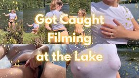 Caught filming at the lake!