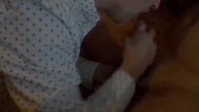 Cumming home from work - Martin eats 2 huge loads of cum
