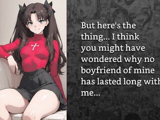 Rin Tohsaka feminizes u into her yielding sissy and trains u to take schlongs (joi cei)