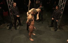 Halloween ritual with one guy getting to serve his masters