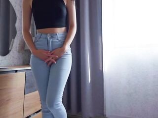 OMG I'm Peeing My Jeans! Female Desperation Pee