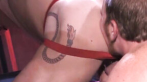 ”As these two men get to know each other, they start slow. Taurus works his tongu”