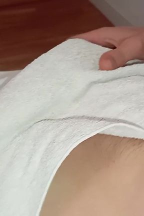 Skinny Moreno Jerks off This Beautiful Huge Fat Cock and Cums Slowly in Squirts