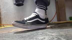 My Vans Skate Shoes and White Socks a Compilation of Videos Where I Play with Them.