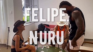 FESTA BI COM A GOSTOSA E DOIS MACHOS