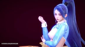 [MMD] SUNMI - Heart fire Kaisa sexy striptease League Of Legends KDA Uncensored Hentai R18