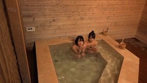 Curvy Asian Lesbians Pleasure Themselves Lustfully in Bath Play