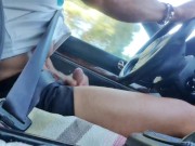 Jacking off while driving my car - moaning a lot of pleasure
