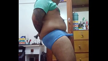 Vaibhav Jerks Off &amp_ Cums In His Underwear In Front Of The Wardrobe Mirror In His Bedroom