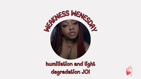 🌸 WEAKNESS WEDNESDAY - humiliation and light degradation joi