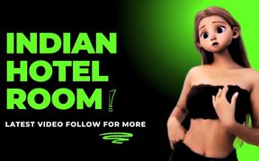 Busty Desi Girl at Indian Hotel Room Guest for Extra Tip | Desi Amateur Doggy Style | 4K Video