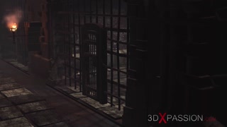 A beautiful princess gets fucked by a dwarf knight in the dungeon
