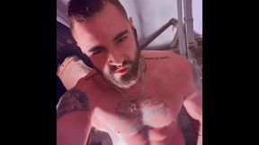 Hot Masturbation at the Gym Soft to Hard Cock