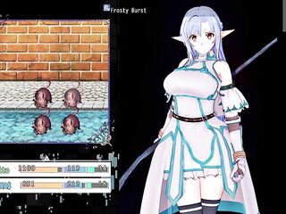 We're gonna defeat the boss in the sewers, but Asuna is acting strangely in combat.....Sao Ntr Online game 1: part 2 Eng