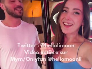 Hellolimoonoff baise hard dans un club libertin elle aime la bite et ça ce voit pipe baise levrette