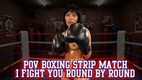 POV Boxing Strip Match — I Strip Round By Round [FHD]