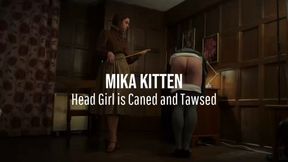 Head Girl is Caned and Tawsed